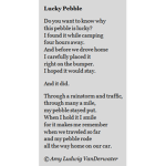 lucky pebble