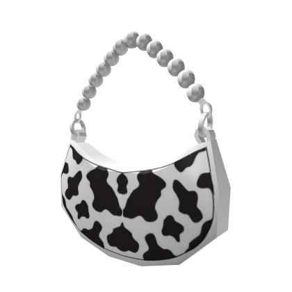 Cow Print Luxury Pearl Purse