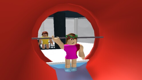 Slide down a Pipe