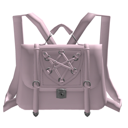gothic emo pentagram satchel backpack pink 1.0