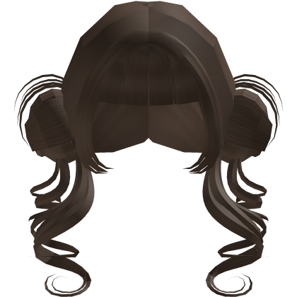 cute kawaii anime doll buns (brown)