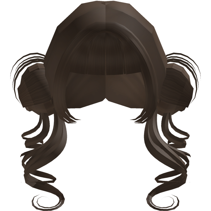 cute kawaii anime doll buns (brown)