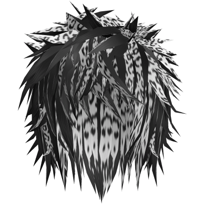 snow leopard gothic messy emo boy hair