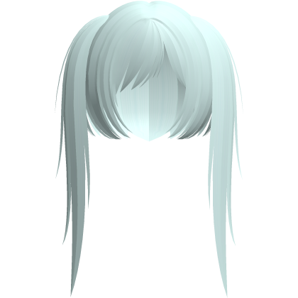 cute moe emo scene pigtails light blue