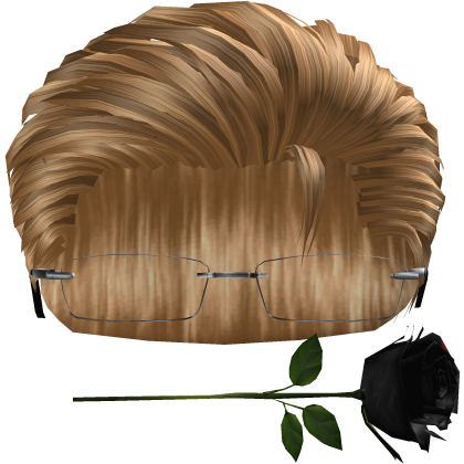 Blonde Slickback w/ Glasses & Rose 