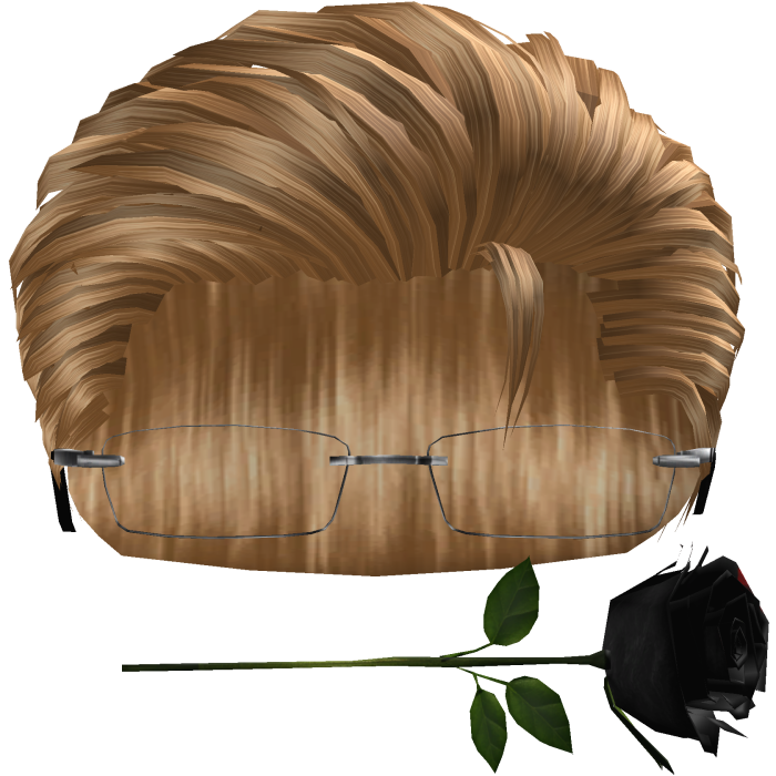 Blonde Slickback w/ Glasses & Rose 