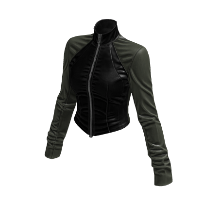 New York Street Racer Jacket (Black Khaki)
