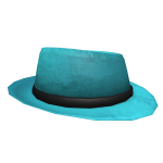 Teal Vintage Fedora