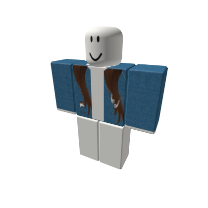 Blue sweaty with hair (brown hair) thumbnail