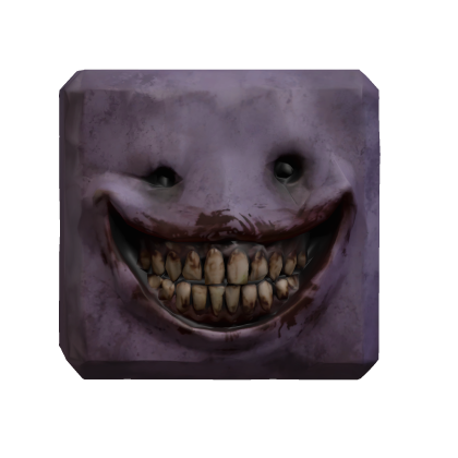 Scary horror smiling head