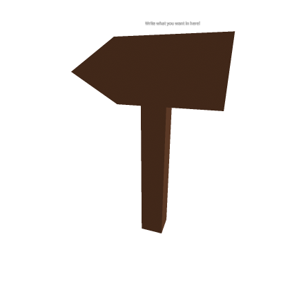 Arrow Sign With Text