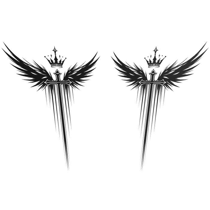 Crowned Shadow Blades - Black
