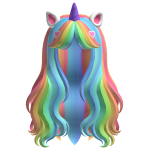 Rainbow Kittycorn Hair w/ Unicorn Horn - RBCs 🎉