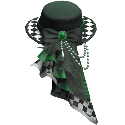 Green Regal Steampunk Side Top Hat