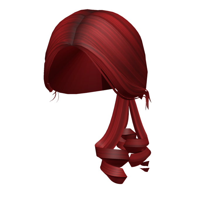 -',ৎ Preppy Low Cute Curly Ponytail in Red