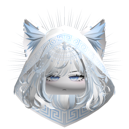Egyptian Bob w/ Divine Blue White Hood