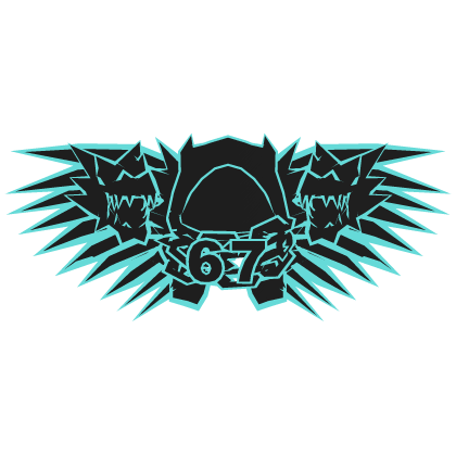 Cyan Hood Chain Dragon Wings 67 Combo