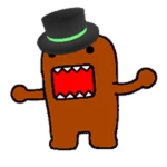 Top hat Domo Roblox badge thumbnail