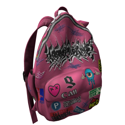 off shoulder graffiti stickers backpack