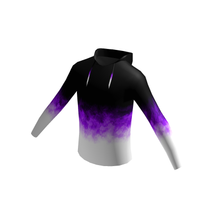 Sweatshirt Fire Fade Black Purple White Hoodie thumbnail