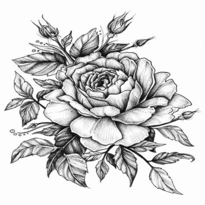 Rose Drawing Roblox decal