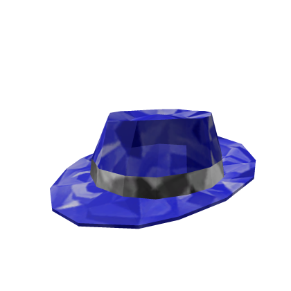 Chilly Cool Blue Sparkly Fedora