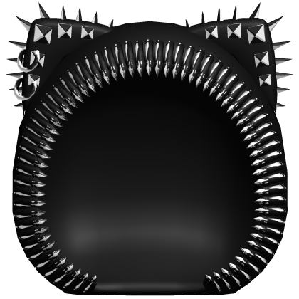 ♡ vkei gothic grunge bullet spikey black hood