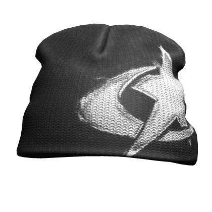 Beanie Distressed Y2K Star -- BLACK Roblox item