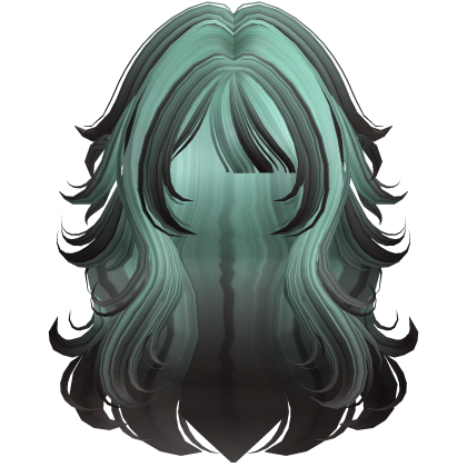 Ghost Chibi Anime Fluffy Layered Hair (Mint)