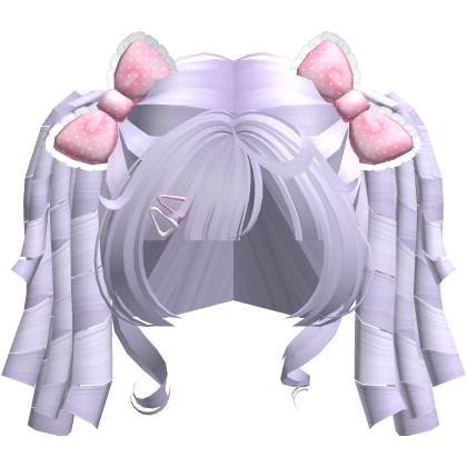 ♡ Cutesy purple dolly coil curls high pigtails