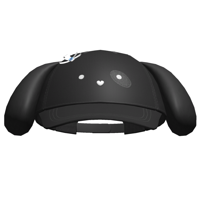 Kawaii Puppy Cap Black