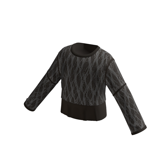 Cable Knit Cropped Sweater (Brown)
