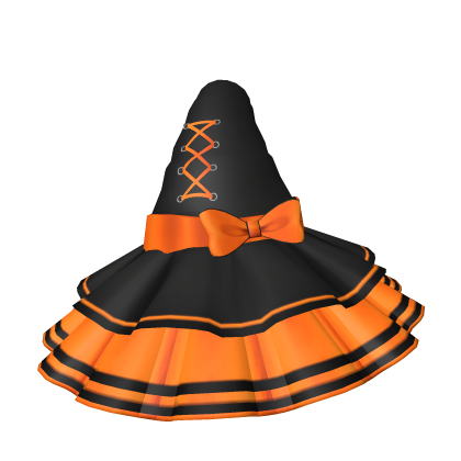 Halloween Witch Hat in Orange