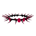 Hot Pink Spike Crown