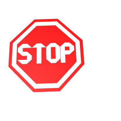 Gllitched Stop Sign
