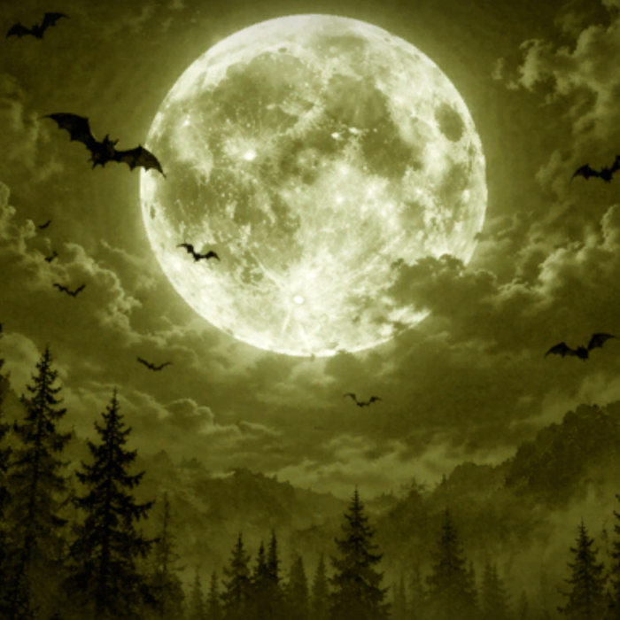 yellow moon emo vampire gothic background