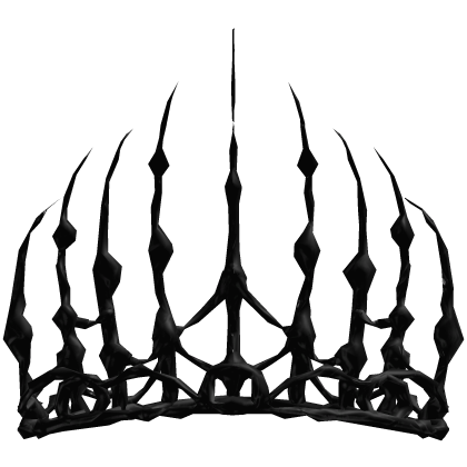 Black Thorn King Crown - Extreme Spiked Goth Roblox item