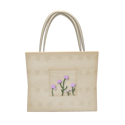 Flower Tote Bag (Lavender) thumbnail