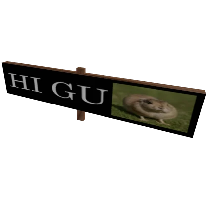 Hi Gu sign | Roblox Item - Rolimon's