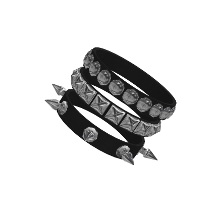 Emo Rockstar Punk Stud Bracelet thumbnail