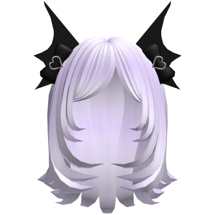 cute layered bat hair in purple
