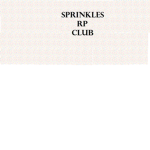 Sprinkles RP Club