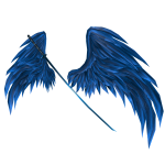 Blue Angel Wings & Katana