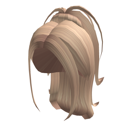 Aesthetic Long Y2k Messy Ponytail (Blonde)