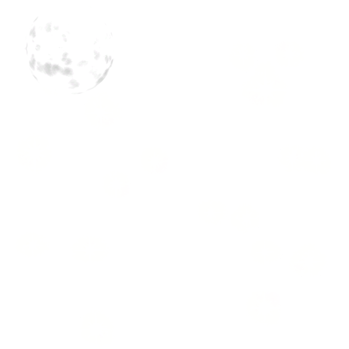 Full Moon and stars (emissive)