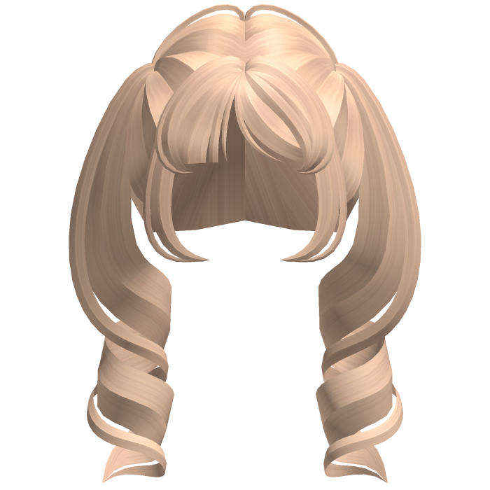 Soft Dolly Curled Pigtails (Blonde)