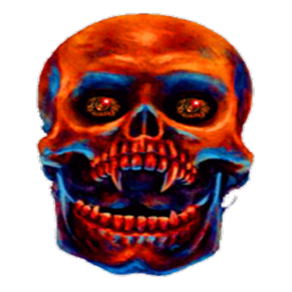 Evil Skull Scary Eyes Vampire Teeth Roblox decal