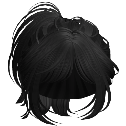Short Anime Wispy Ponytail (Black)