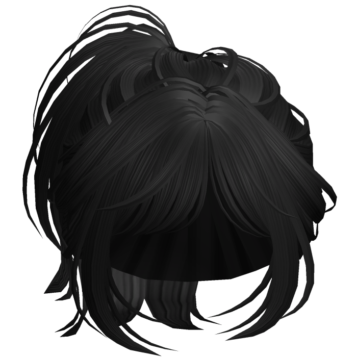 Short Anime Wispy Ponytail (Black)