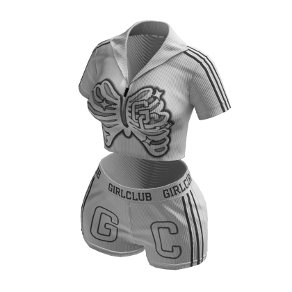 white y2k star girls outfit set thumbnail